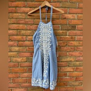 Chelsea & Violet Blue and White Mini Dress